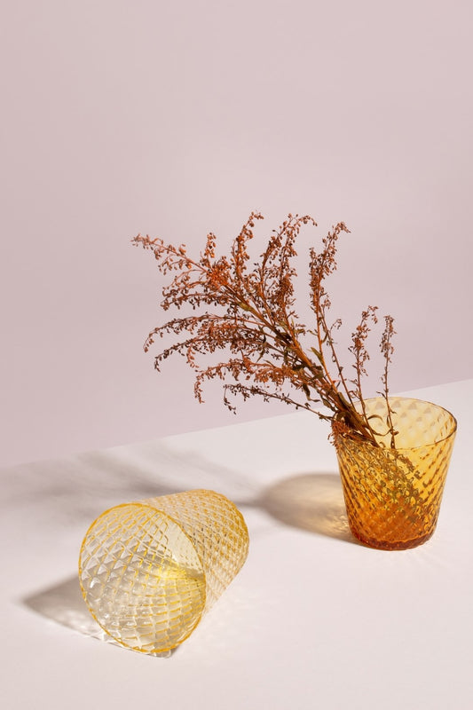 KARA skleničky amber